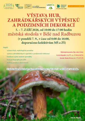 výstava hub a zahrádkářských výpěstků